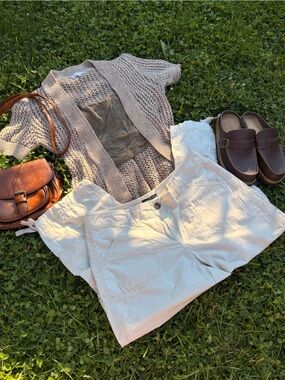 Tommy Hilfiger Cream/Tan Capri Cargo Pants
